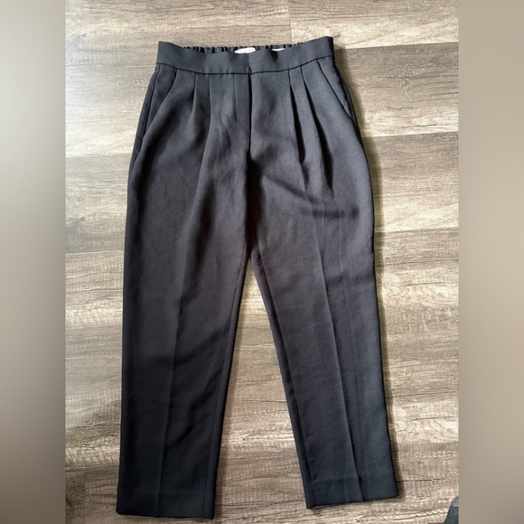 Babaton Pants - Babaton Black Pleated Dress Pants